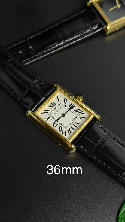 Yellow Gold with White Dial (M No:183)—36mm