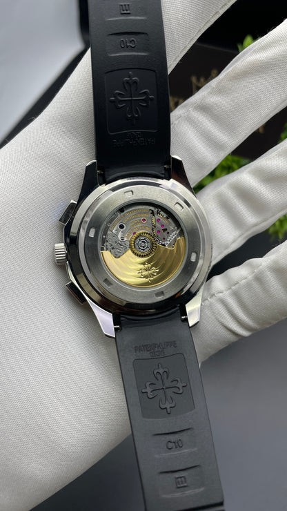 Silver with Black Dial