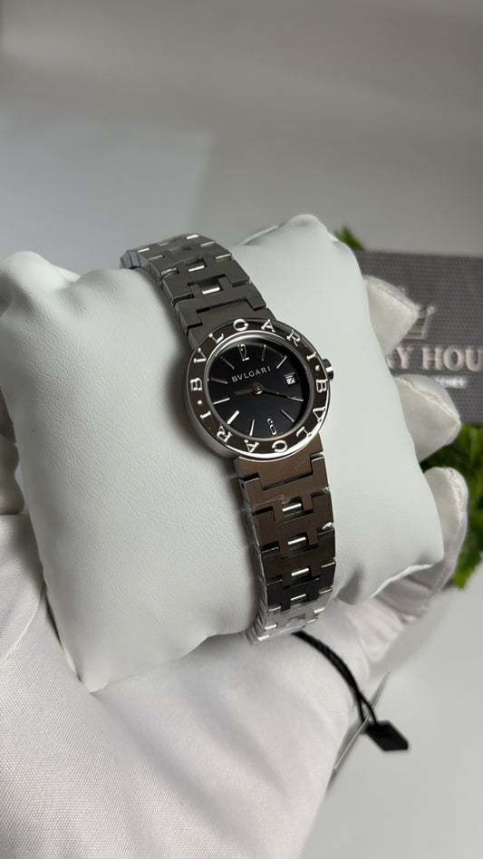 Silver with Black Dial.