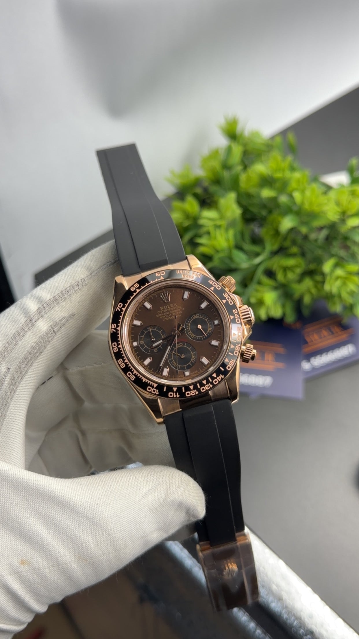 Rose Gold with dark chocolate dial🔥