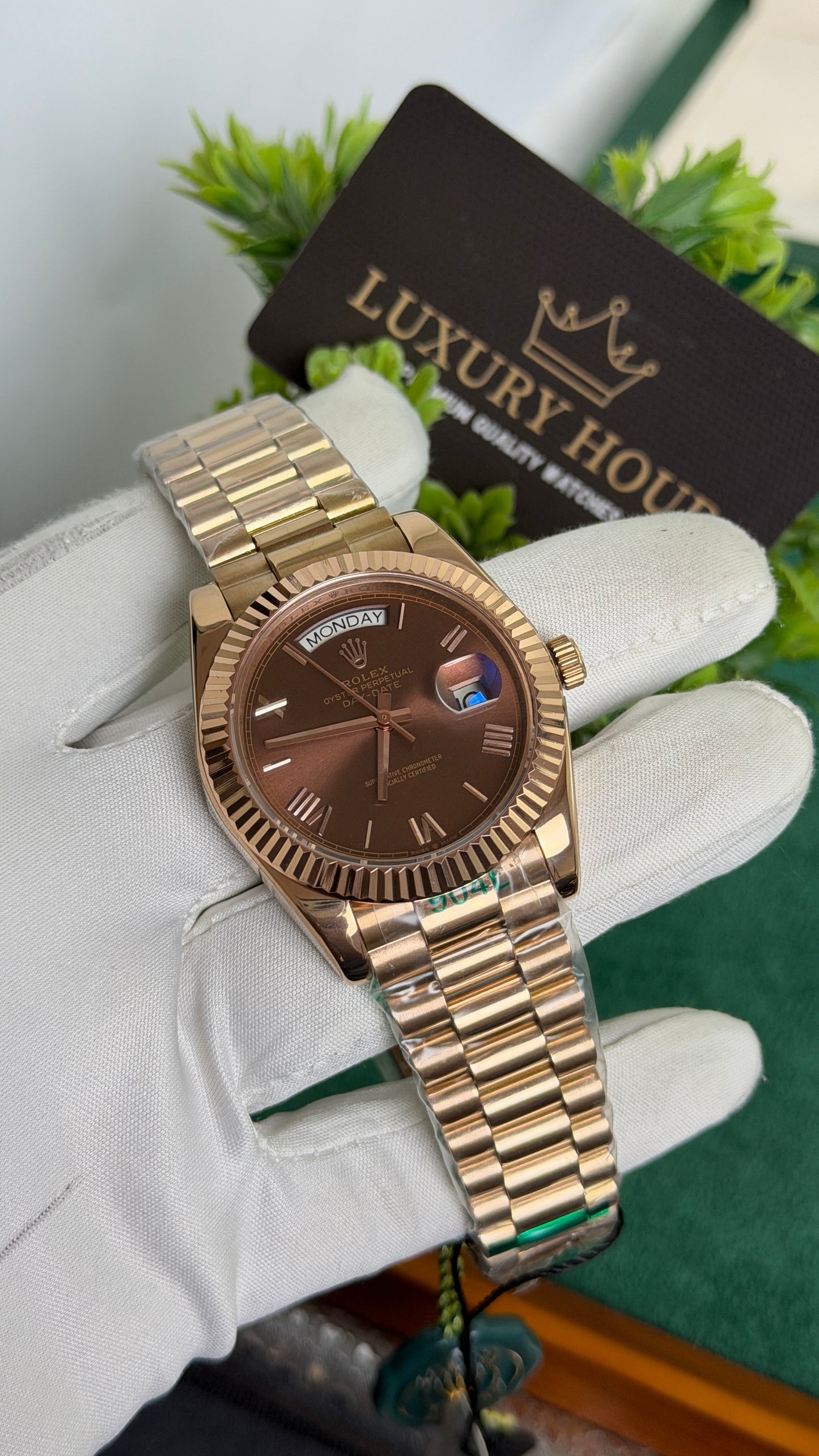 Rose Gold with Chocolate Dial🔥