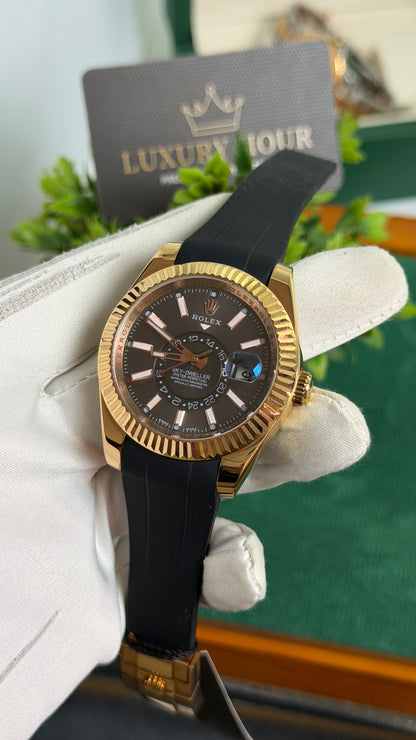 Rose Gold with Dark Grey Dial🔥