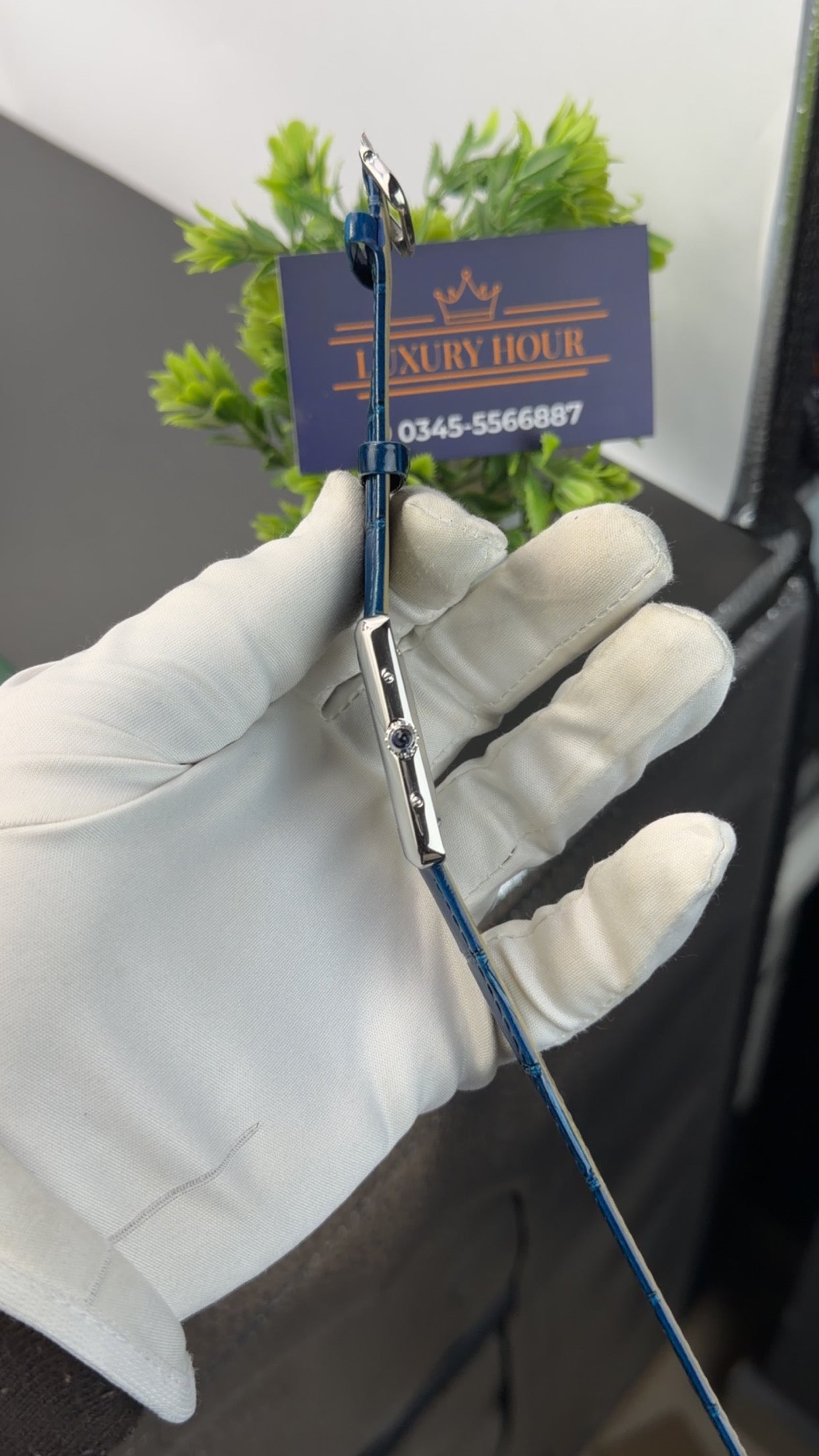 Silver with blue strap🔥