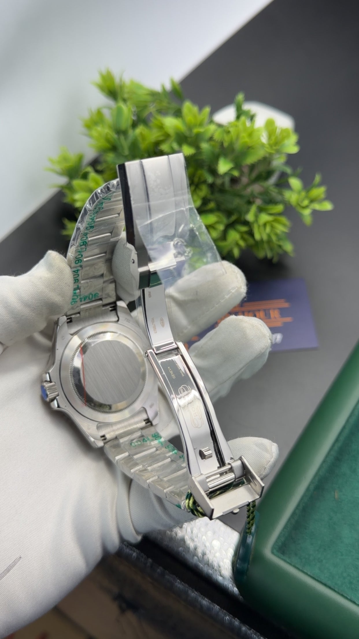 Silver with grey dial 🔥