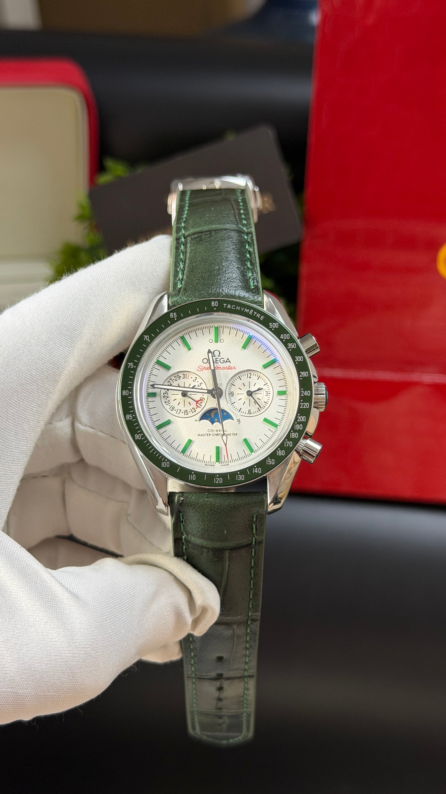 Silver with White Dial.