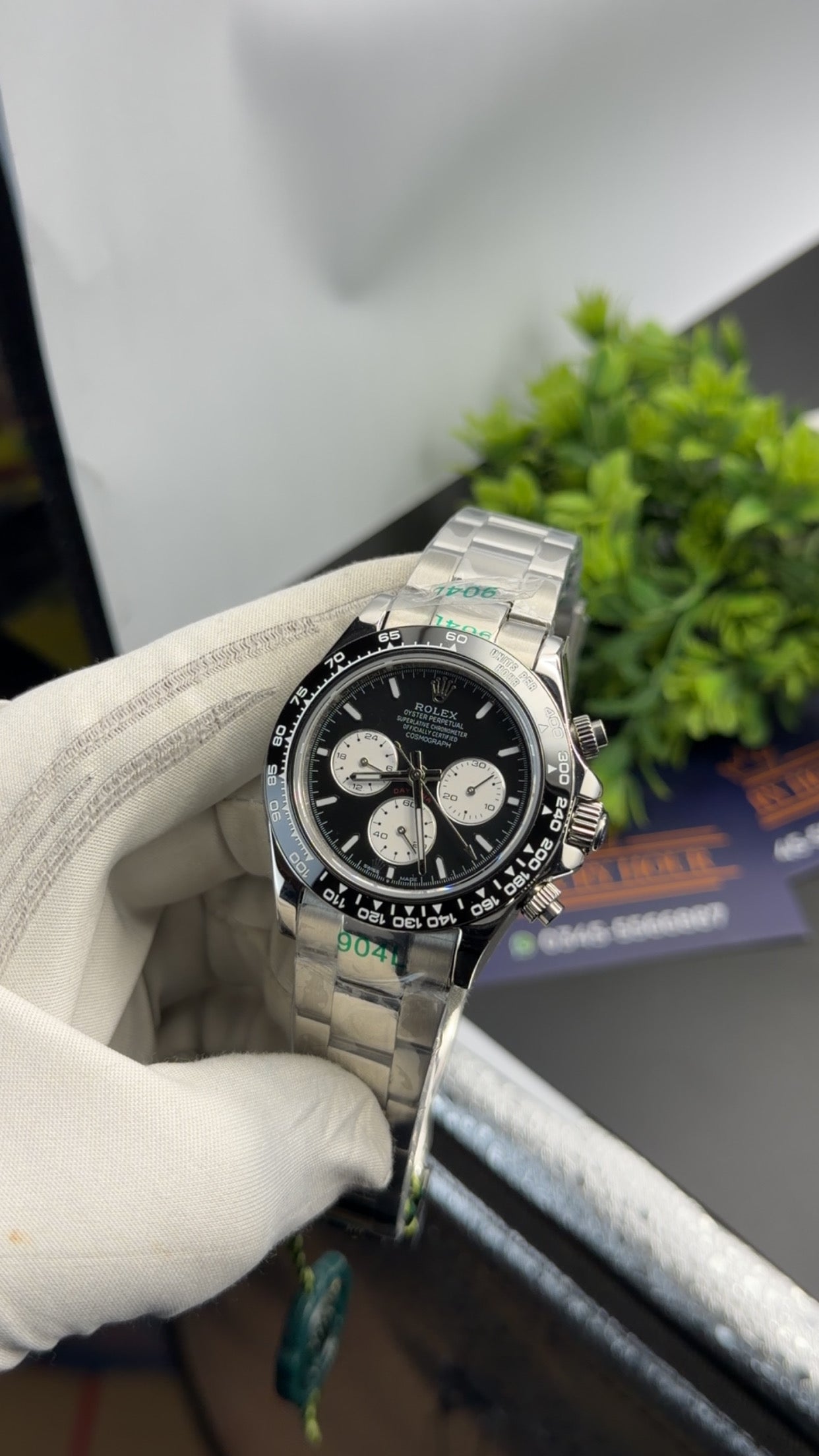 Silver with black dial 🔥