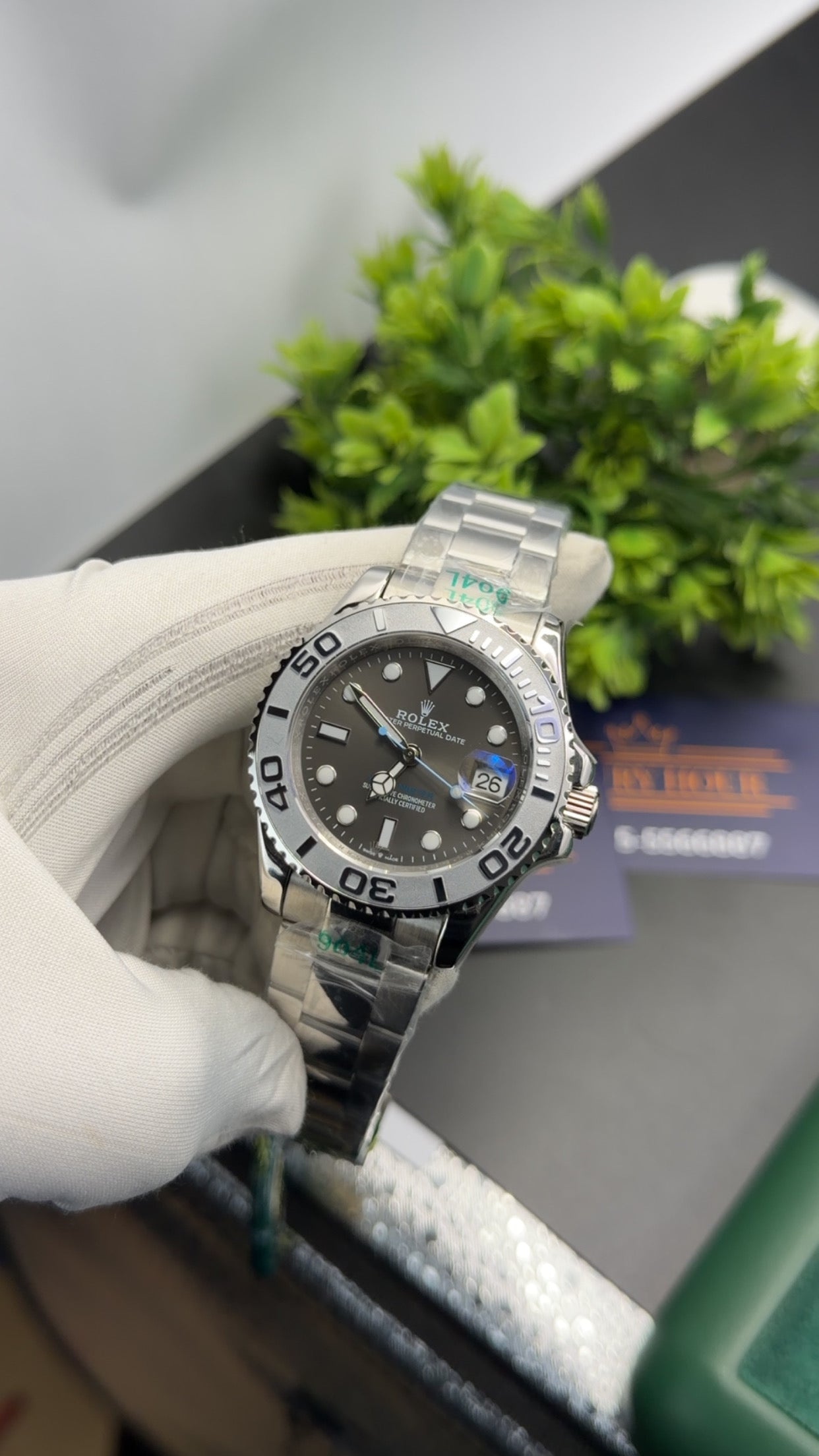 Silver with grey dial 🔥