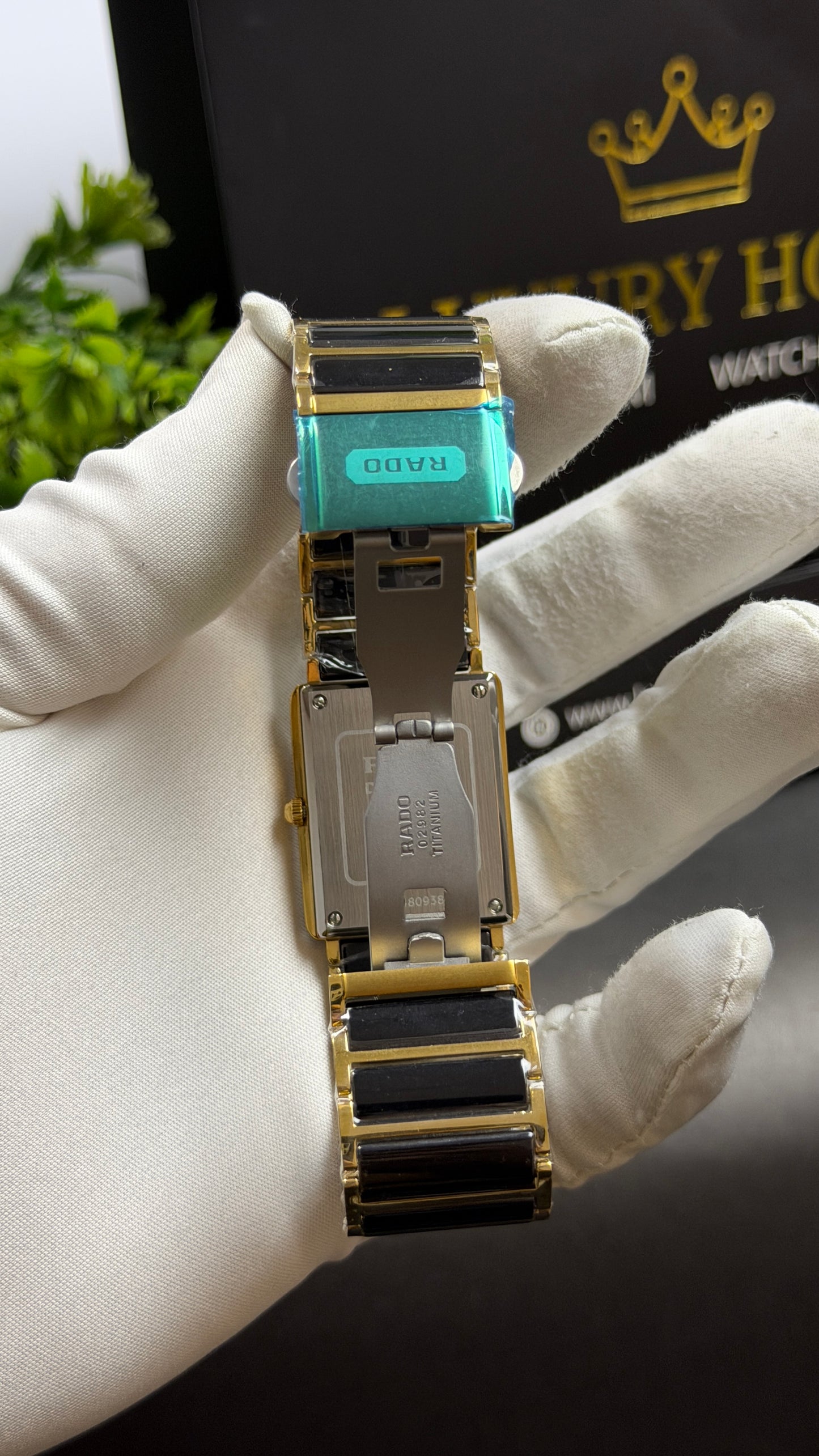 Yellow Gold Two Tone with Black Dial.