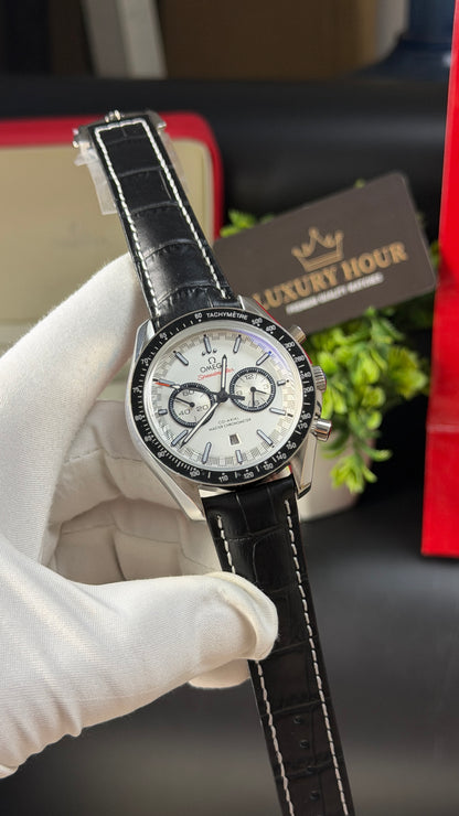 Silver with White Dial.