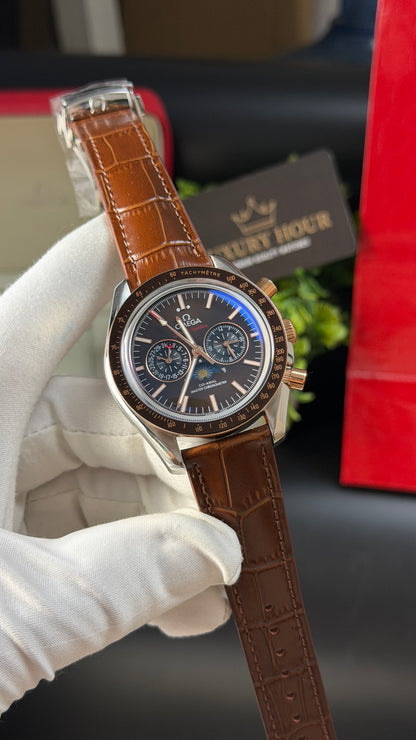 Silver with Chocolate Dial.