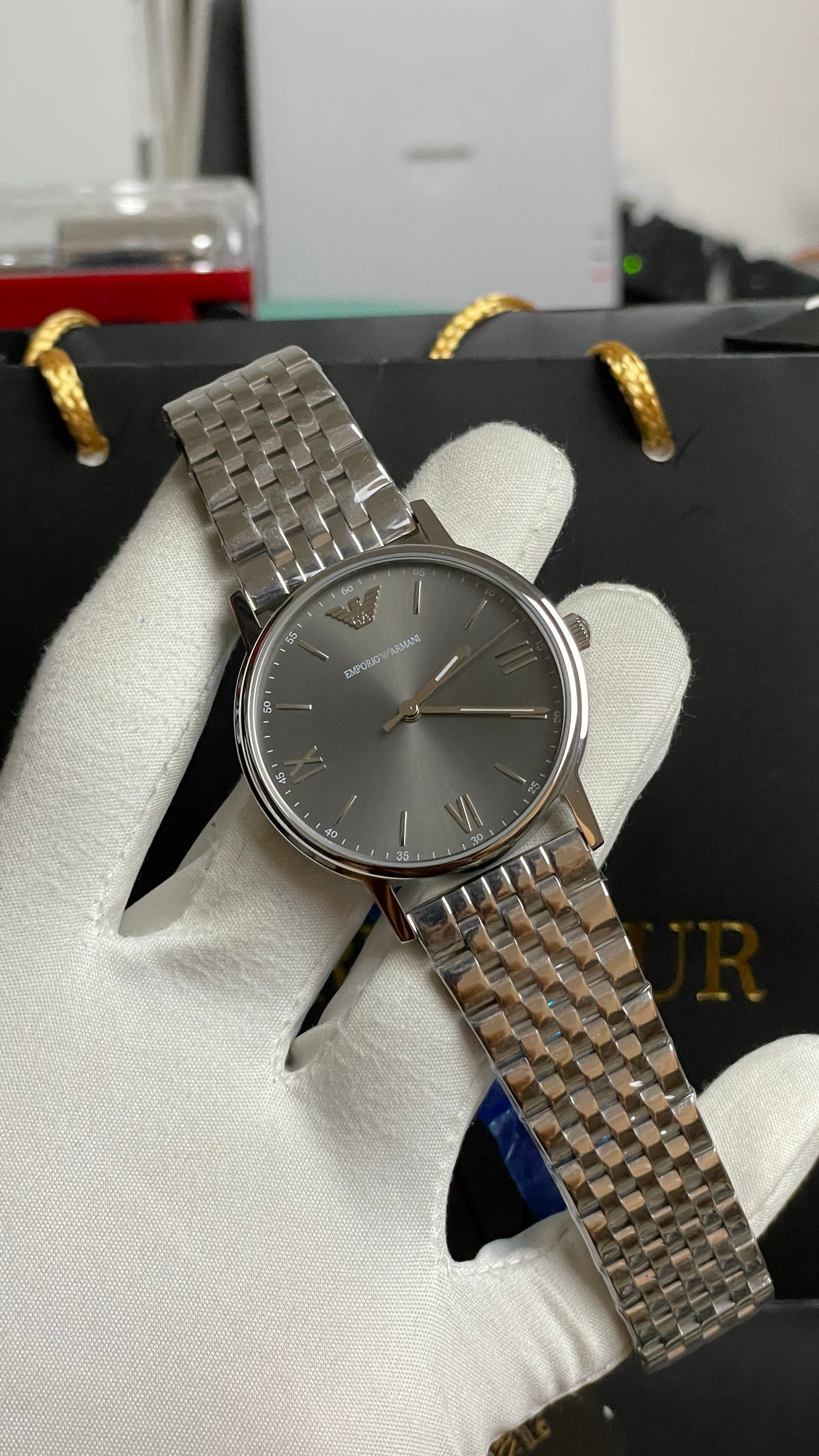 Silver with Grey Dial.