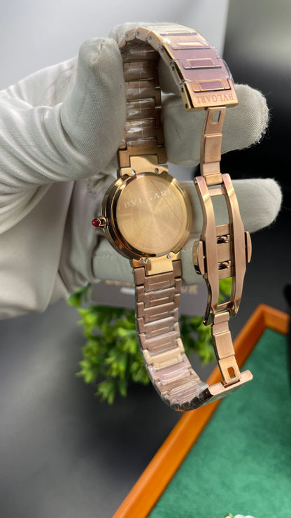 Rose Gold with Maroon Dial🔥
