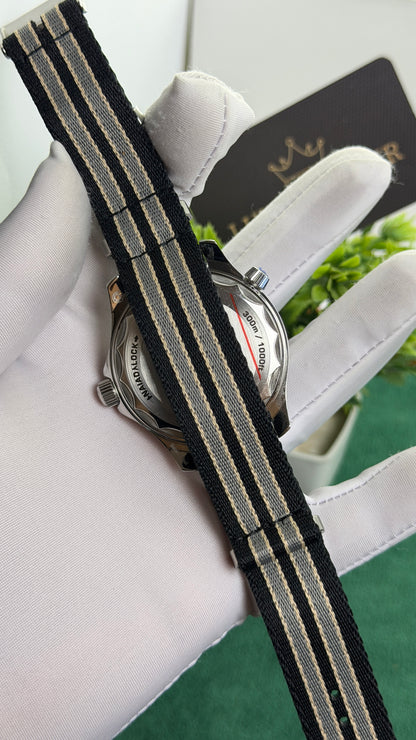 Silver with Black Dial.