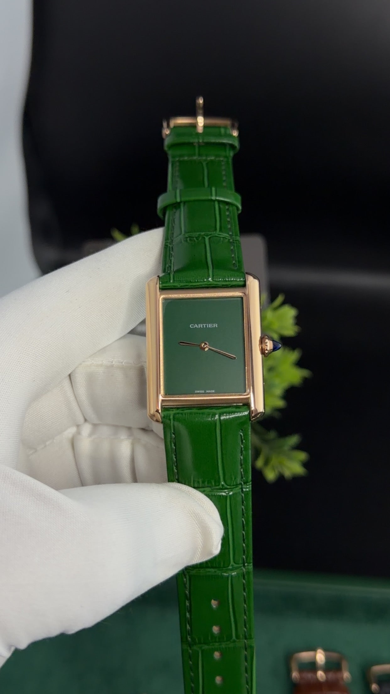 Rose Gold with Green Dial (M No:183)—36mm