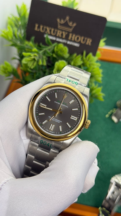 Silver with Grey Dial.