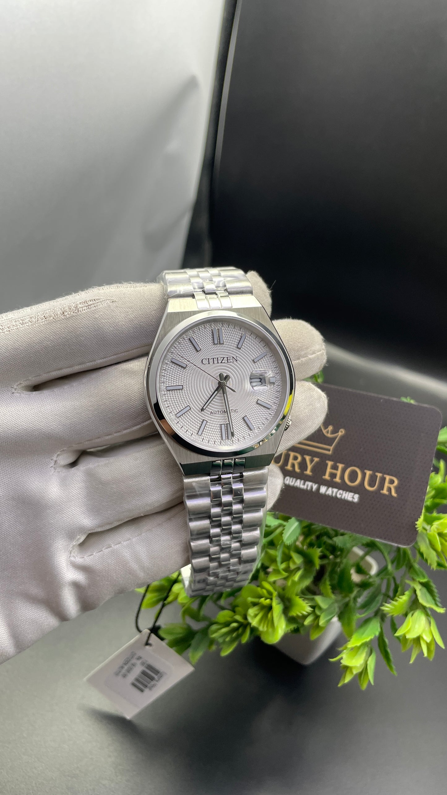 Silver with White Dial🔥