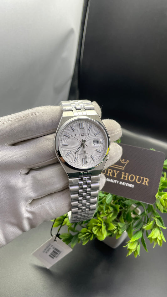 Silver with White Dial🔥