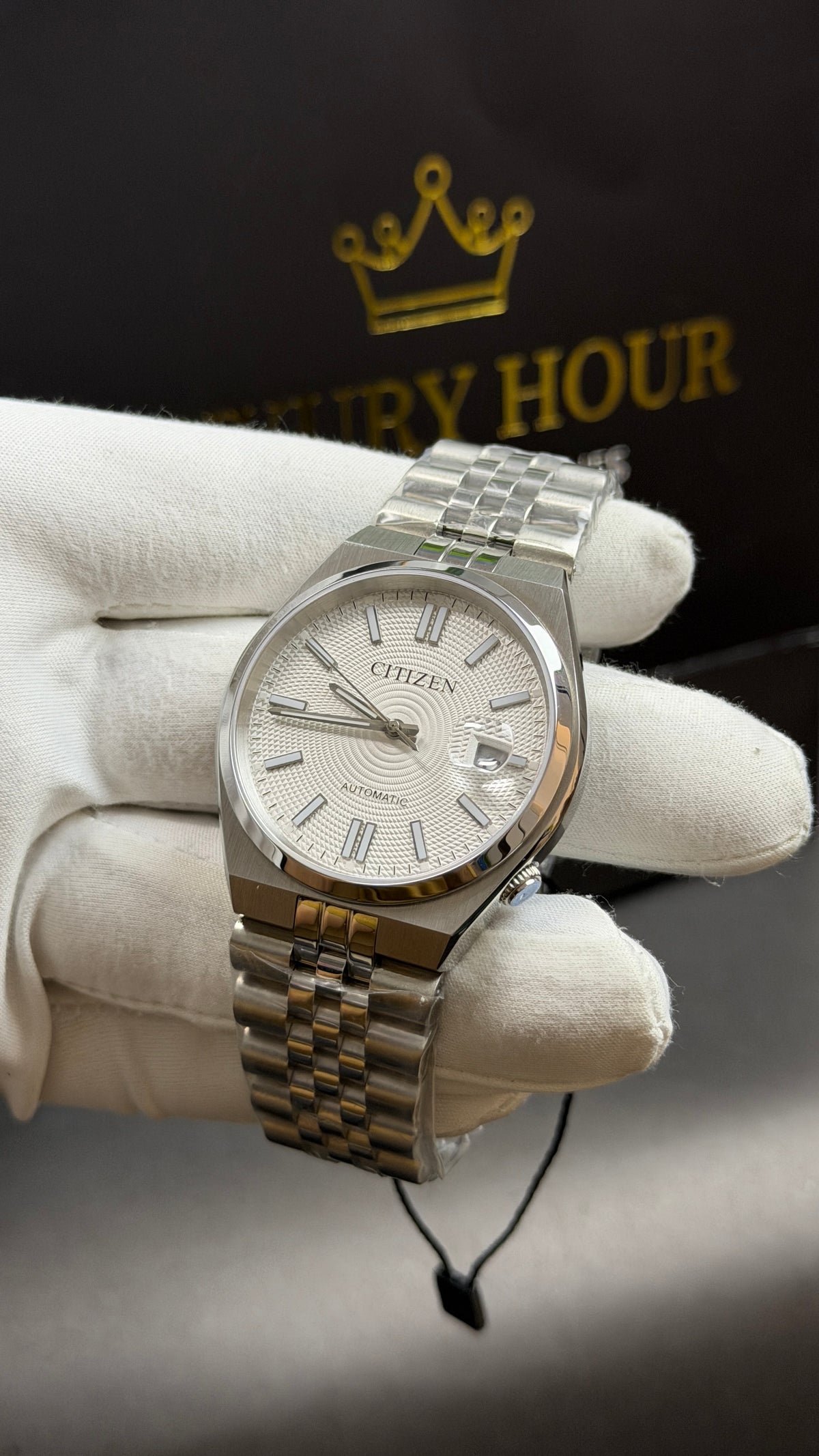 Silver with White Dial🔥
