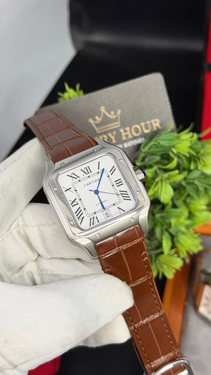 Silver with White Dial🔥