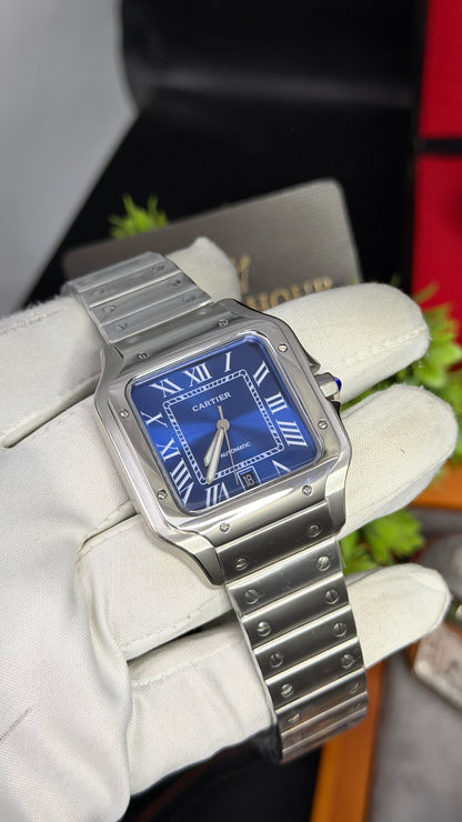 Silver with Blue Dial🔥