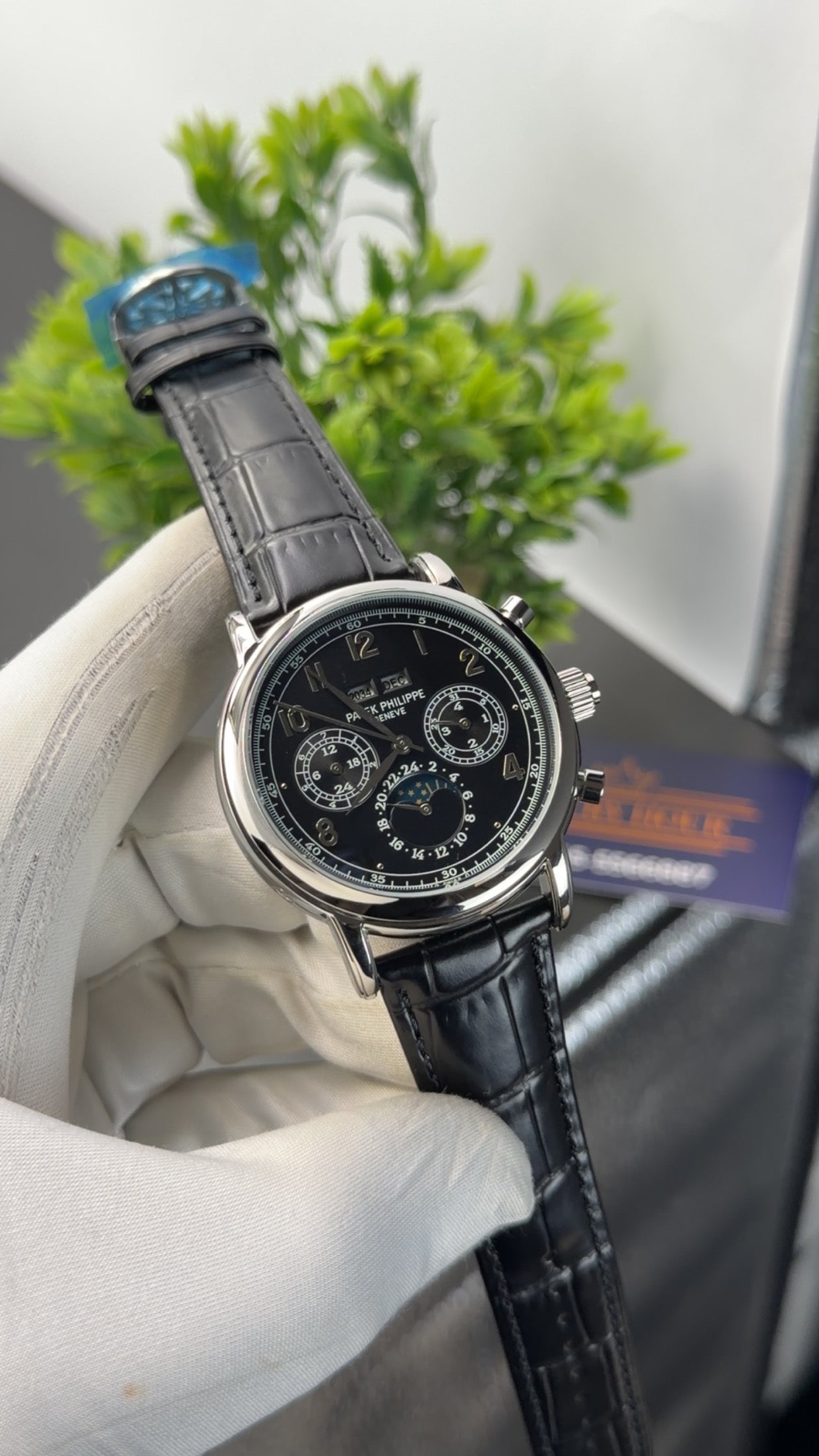 Silver with black dial🔥