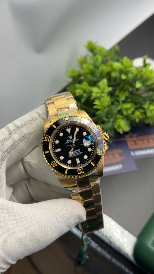 Yellow Gold with black dial 🔥