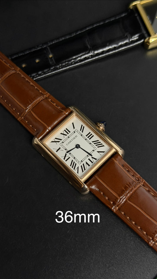 Rose Gold with White Dial (M No:183)—36mm