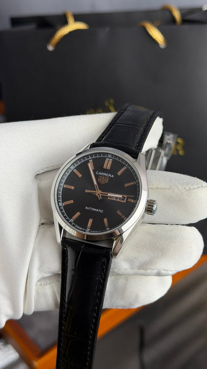 Silver with Black Dial.