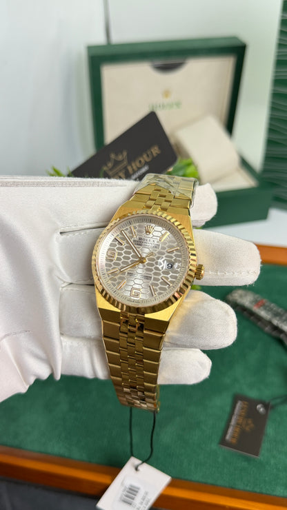 Yellow Gold with White Dial🔥