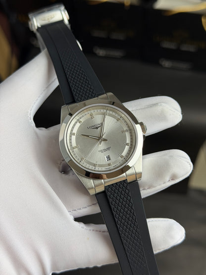 Silver with White Dial.