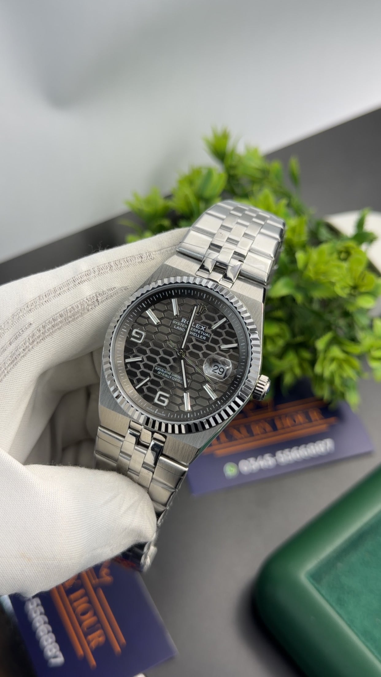 Silver with black dial 🔥