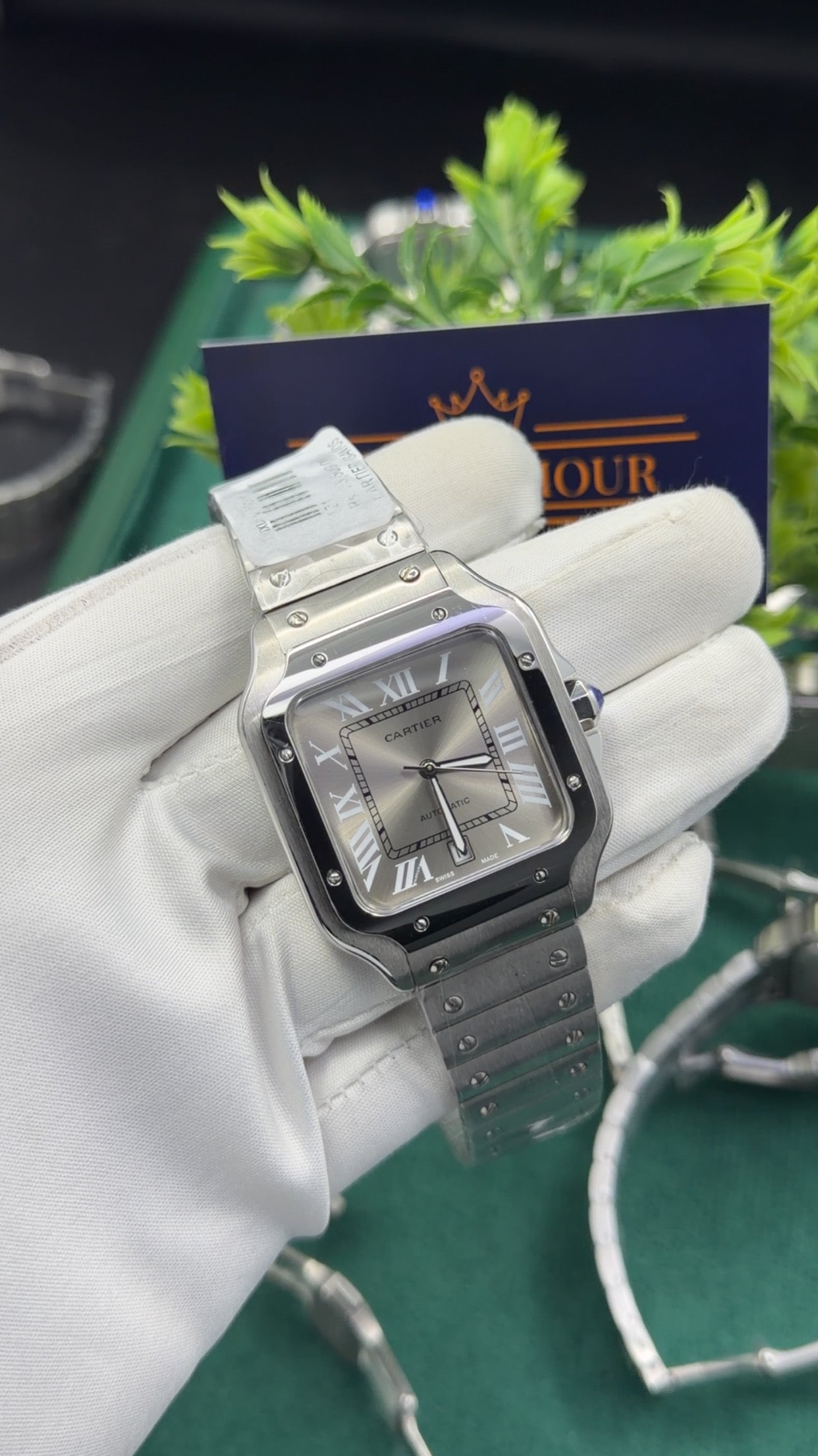 Silver with white dial 🔥