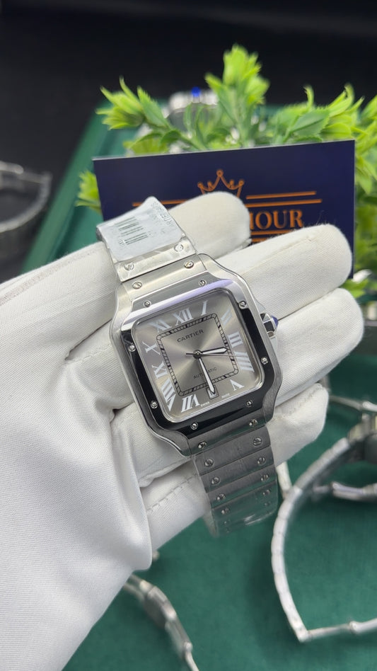 Silver with white dial 🔥