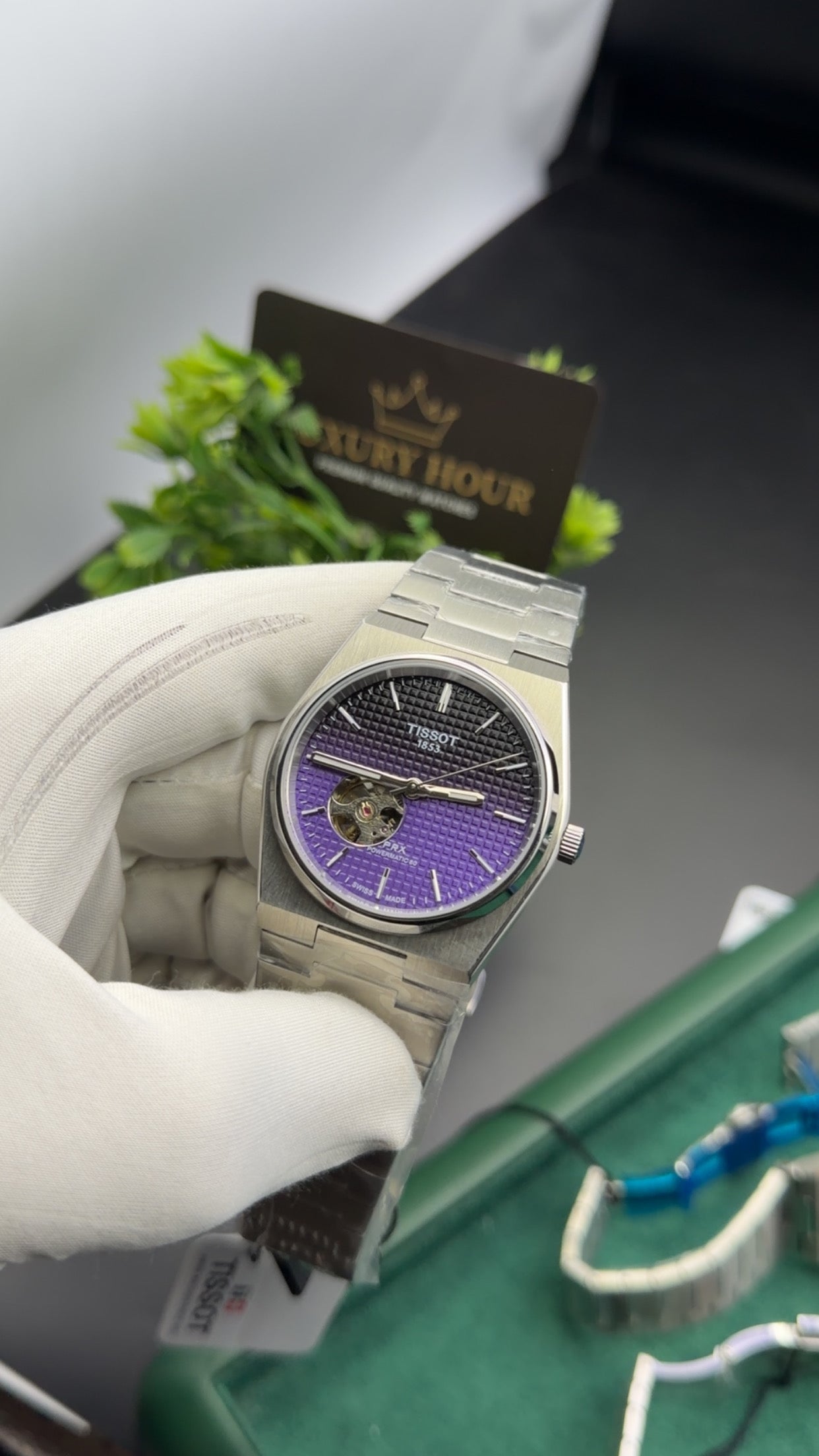 Silver with Purple Dial🔥