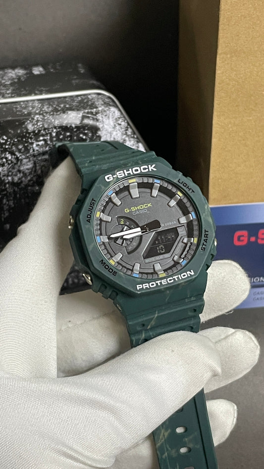 Green with Black Dial.