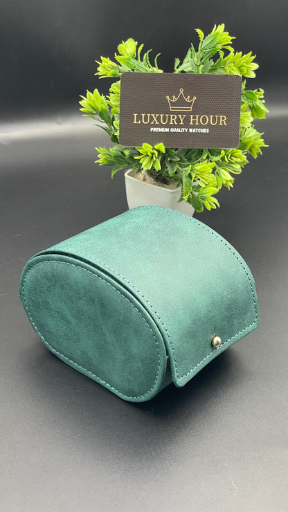 Green Leather Watch Case