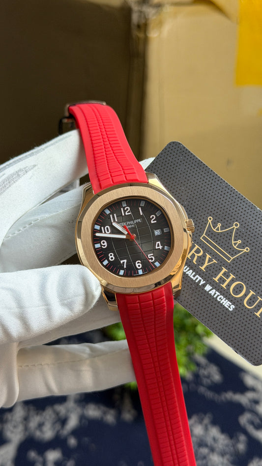Rose Gold with Dark Grey Dial.