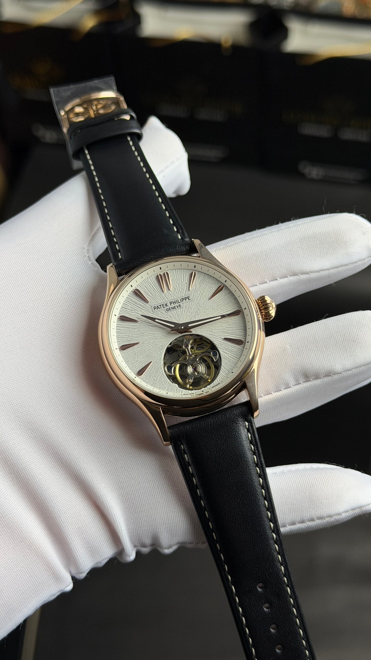 Rose Gold with White Dial.