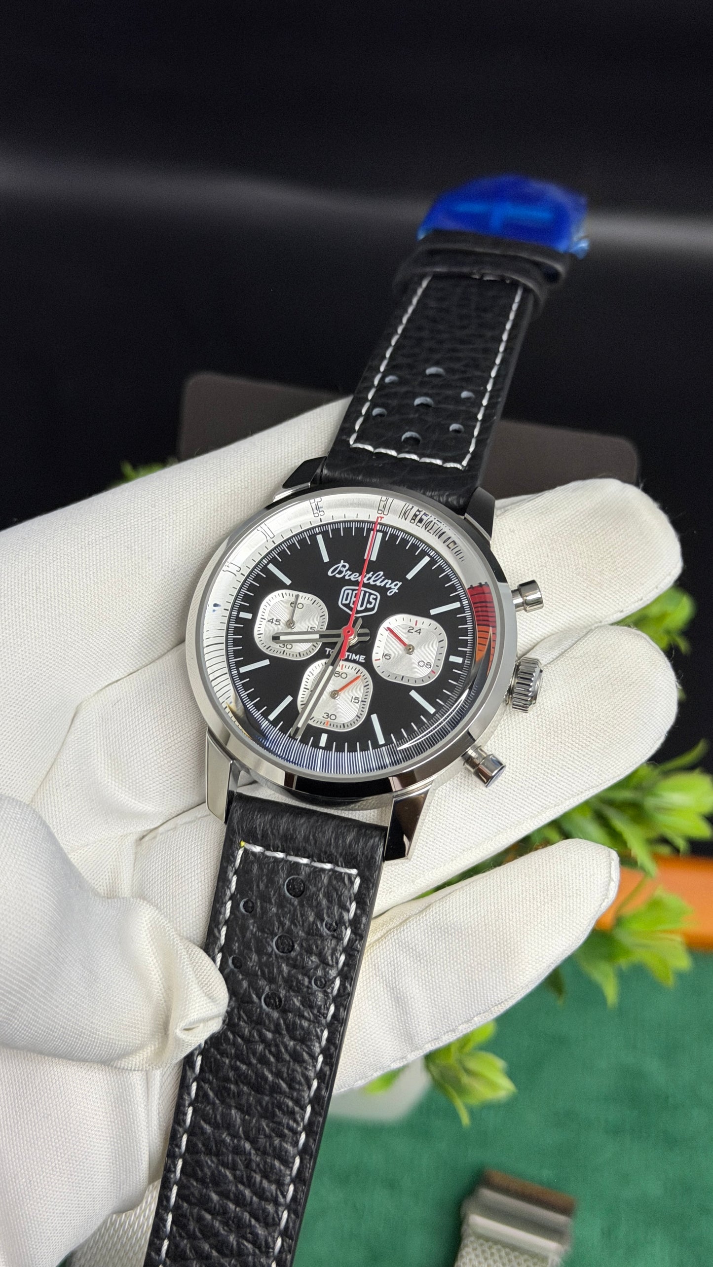 Silver with Black Dial