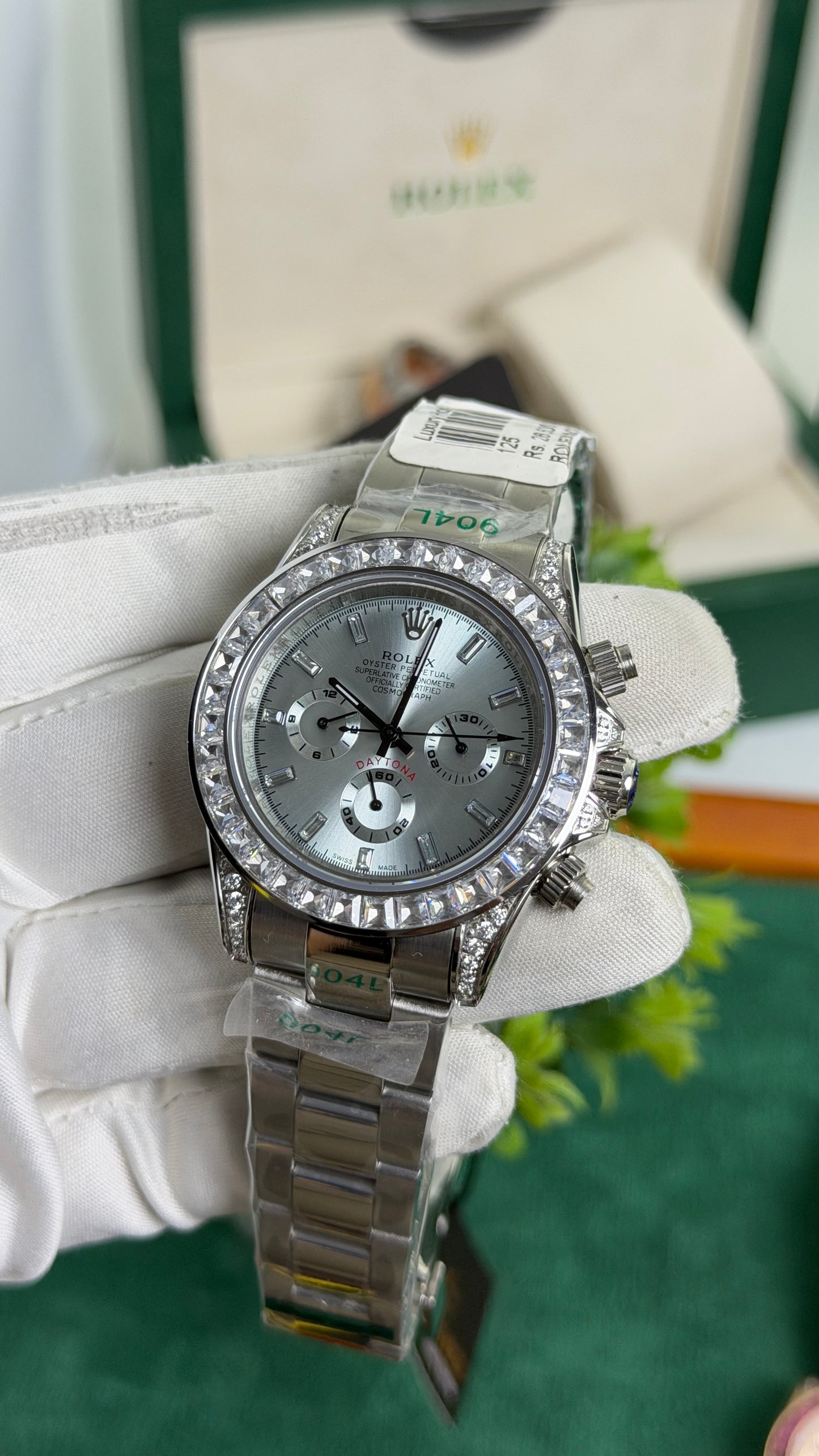 Silver with Ice Blue Dial🔥