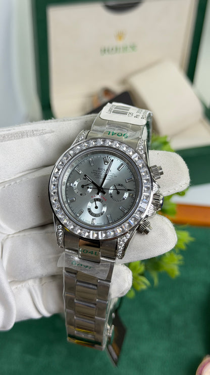 Silver with Ice Blue Dial🔥