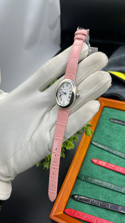 Silver with Pink Strap🔥