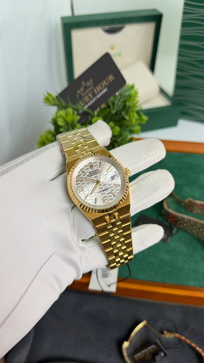 Yellow Gold with White Dial🔥