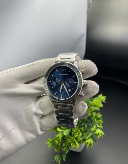 Silver with Blue dial🔥