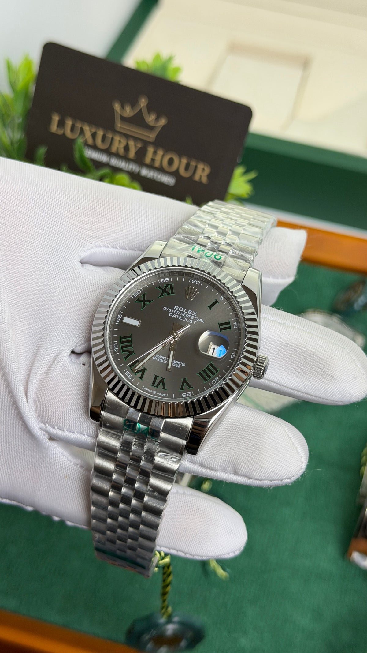 Silver with Grey Dial.
