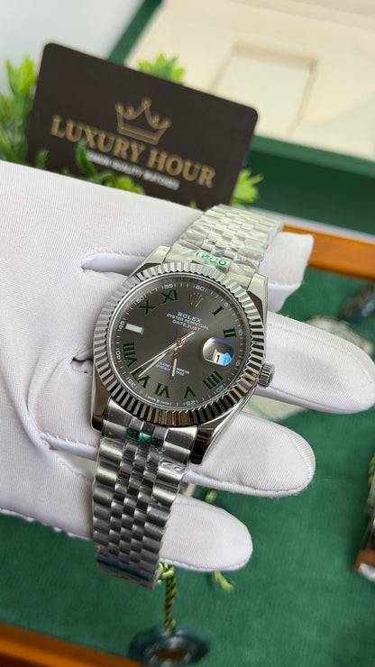 Silver with Grey Dial.
