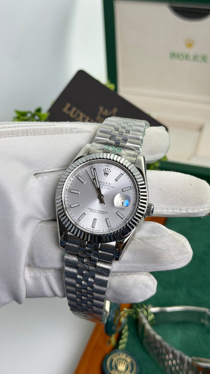 Silver with White Dial🔥