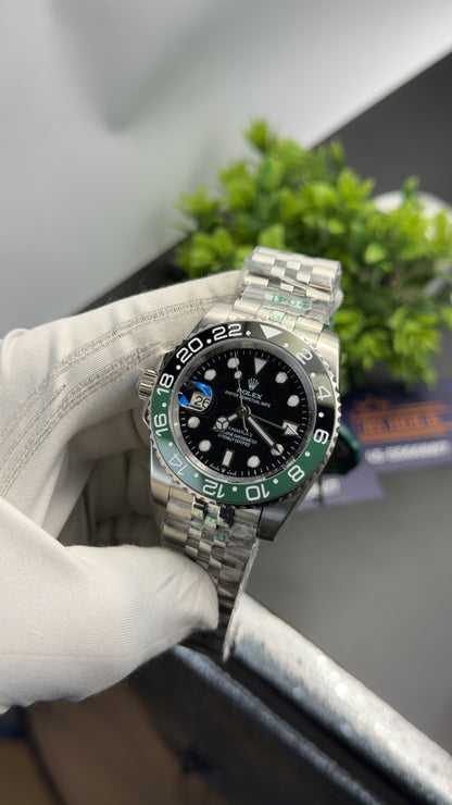 Silver with Black dial🔥