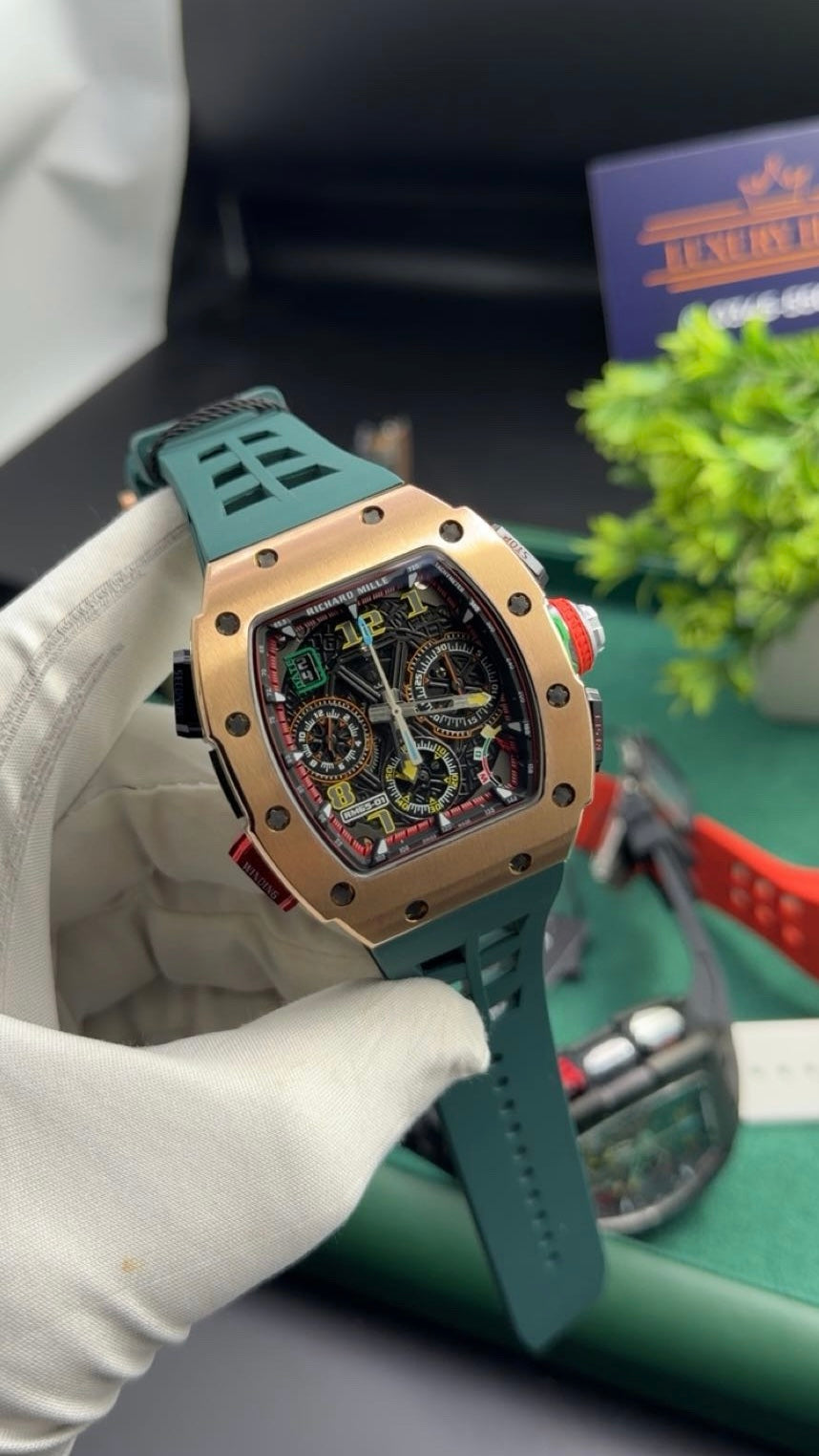 RM Master grade 😍 ( Rose gold with green strap )