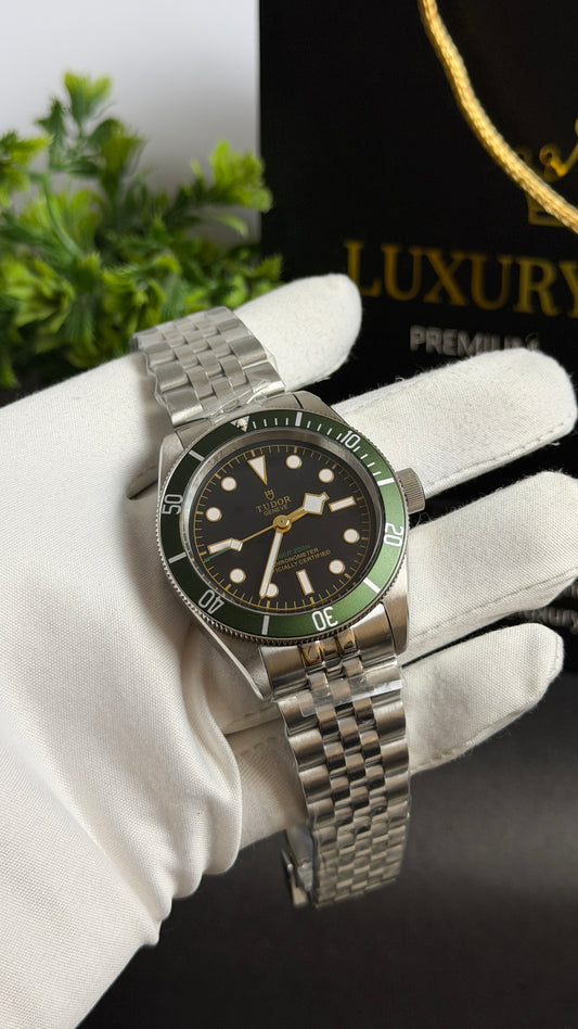 Silver with Black Dial.